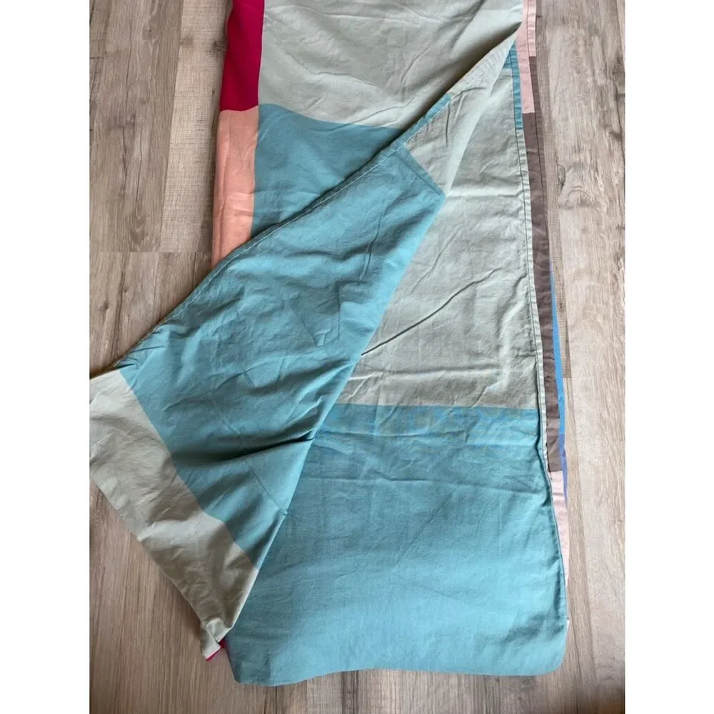 IKEA Cotton Duvet Cover in Multi-Colored Squared